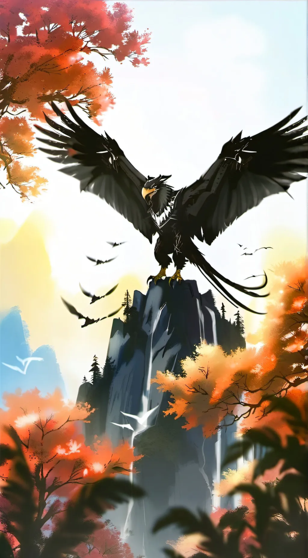 ai character: Wings of fire background