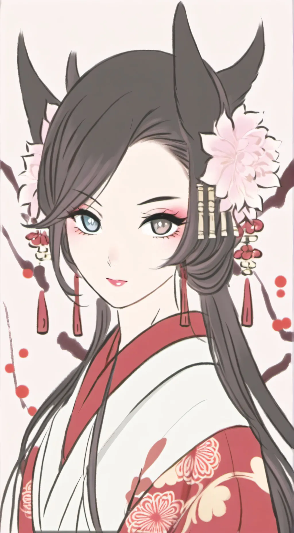 ai character: китца  background