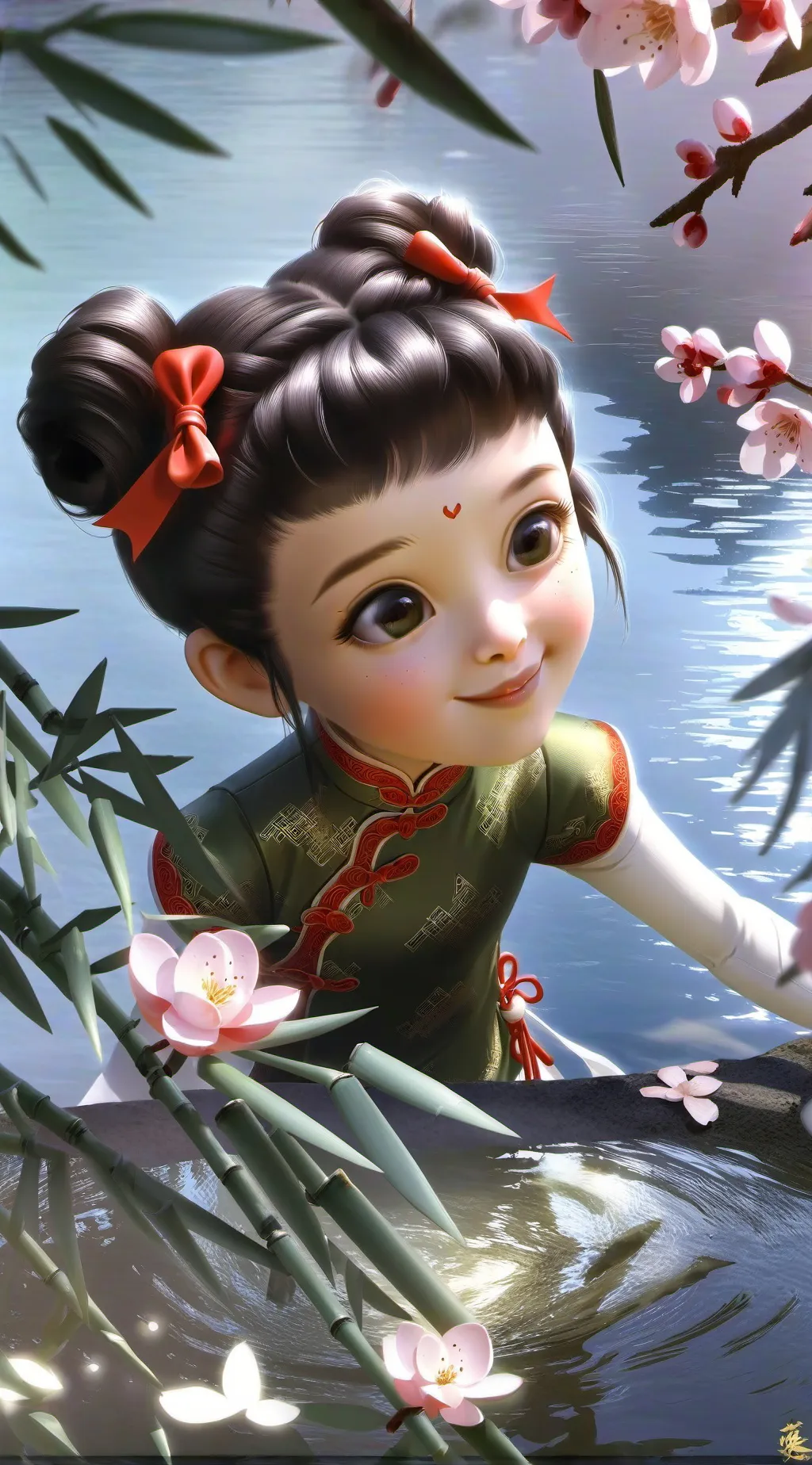 ai character: Rebecca davia tom background