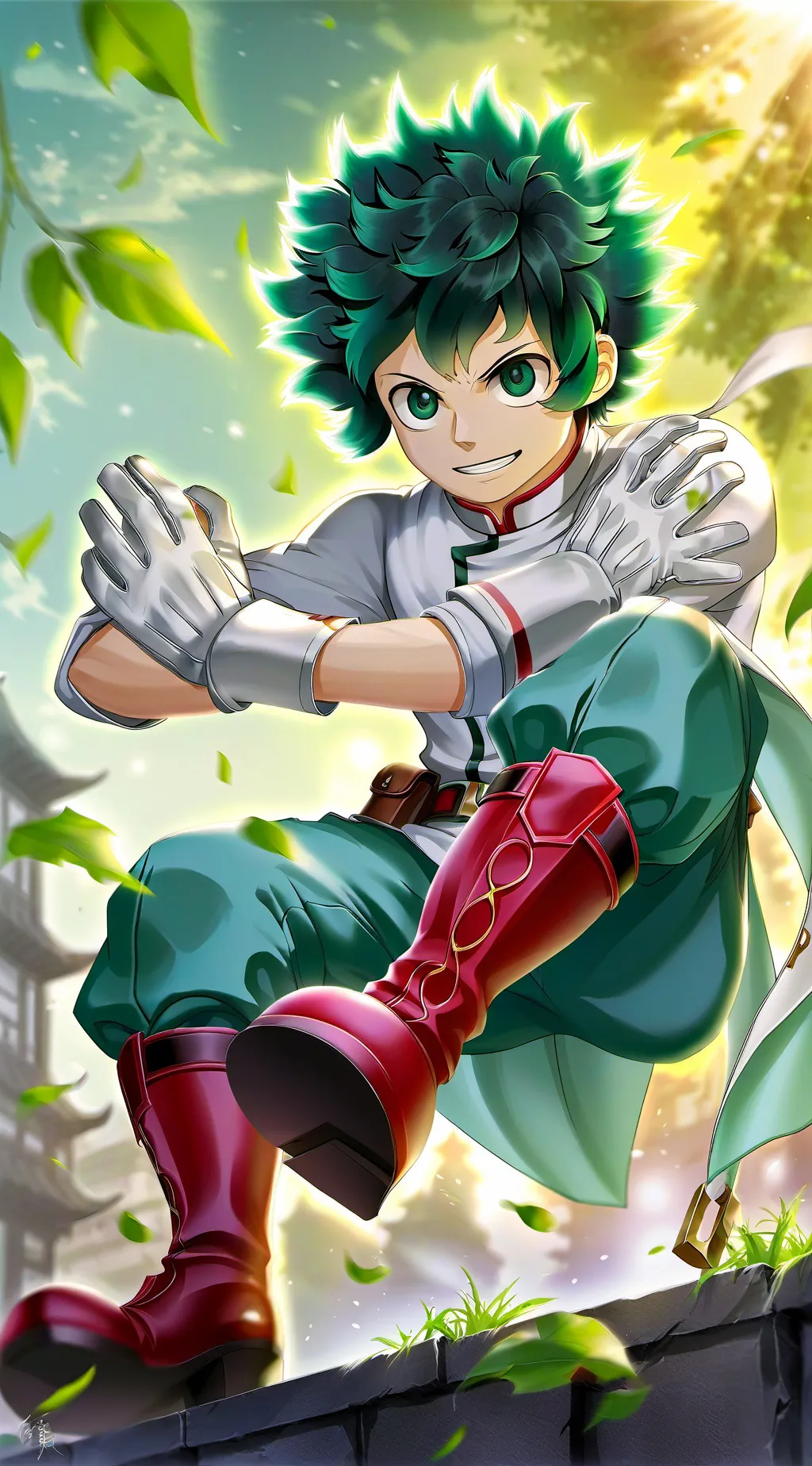 ai character: Izuku  background