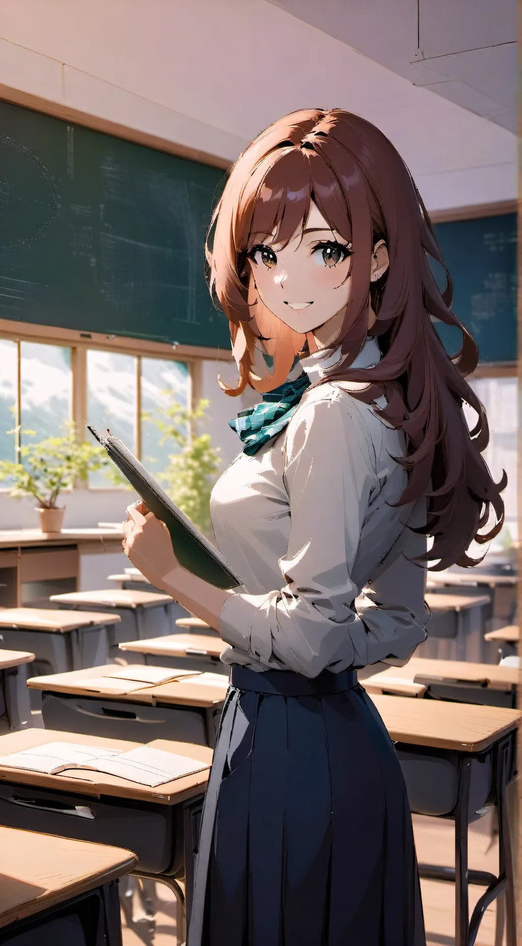 ai character: Violeta  background