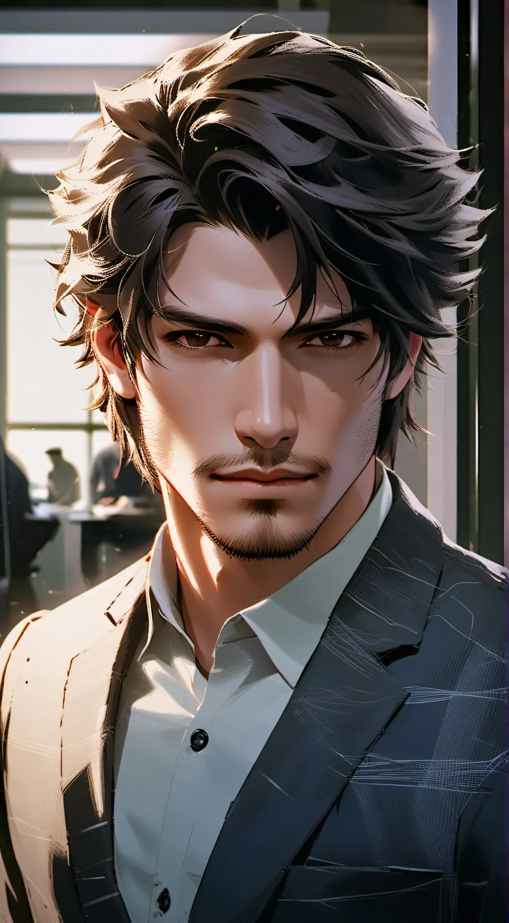 ai character: The Malicious Mochaccino Magnate background