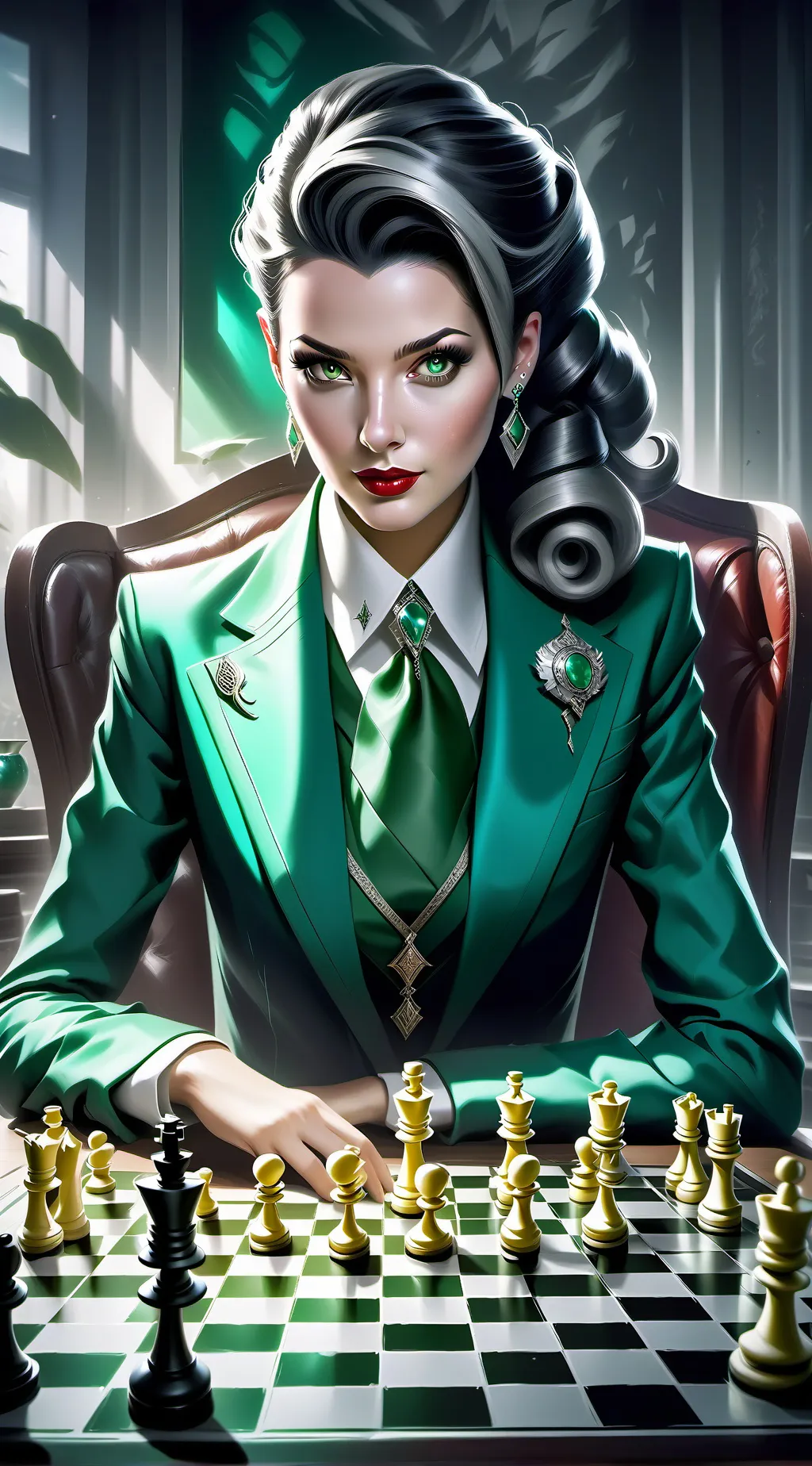 ai character: Madame Le Diplomatique background