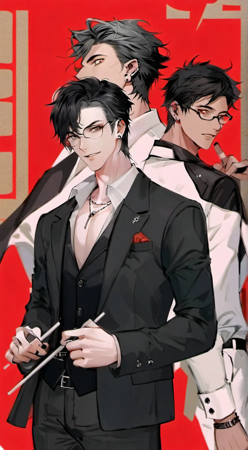 ai character: Caleb, Nico, eli background