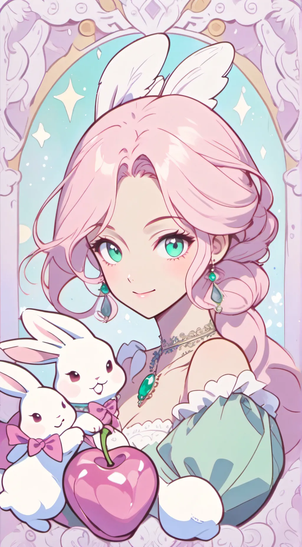 ai character: Rabbit hole  background