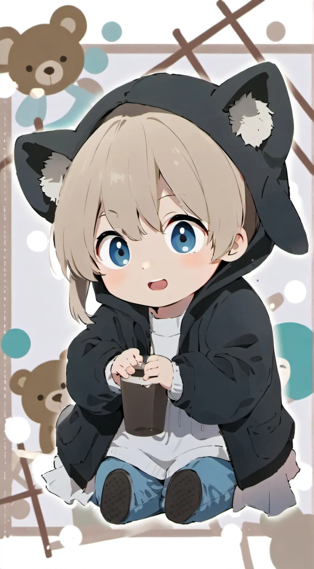 ai character: bebe abandonado background