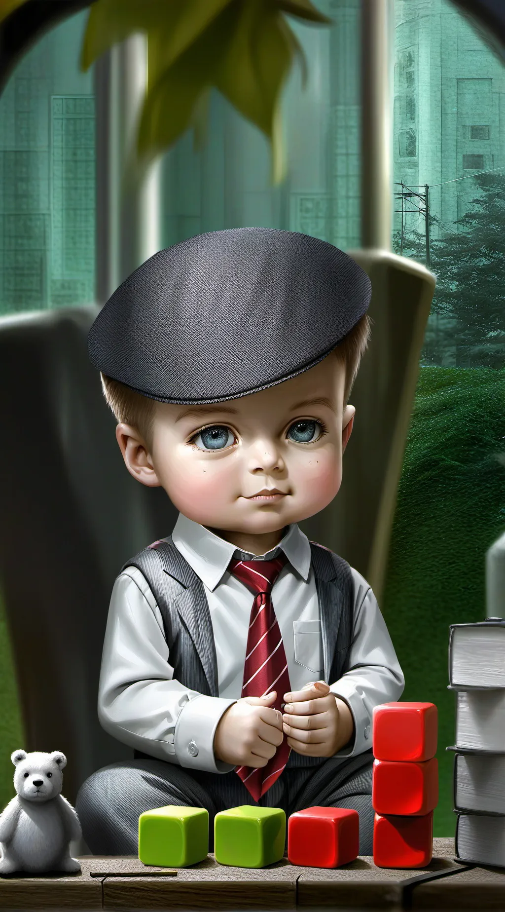 ai character: Boss man  background