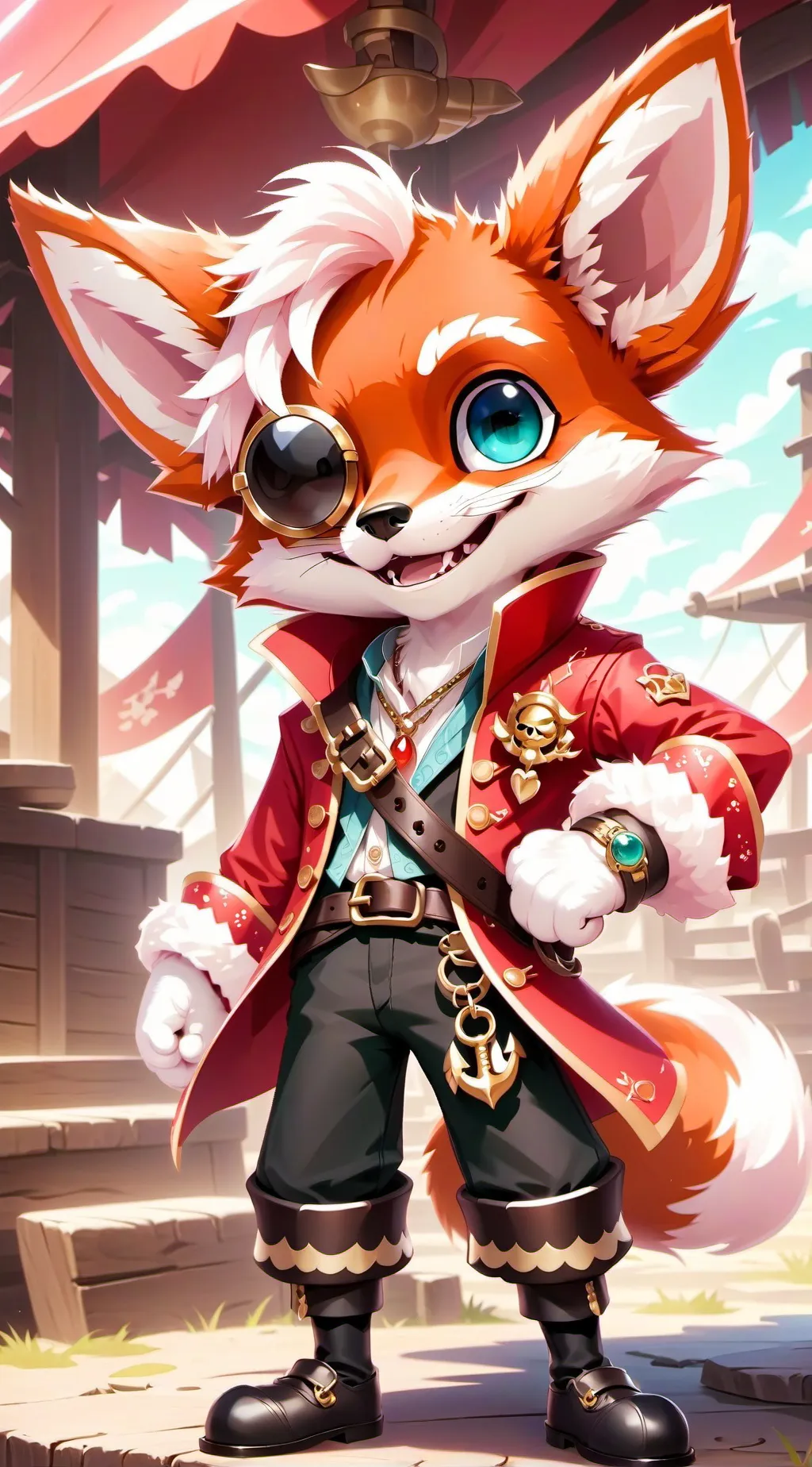 ai character: Gay foxy background