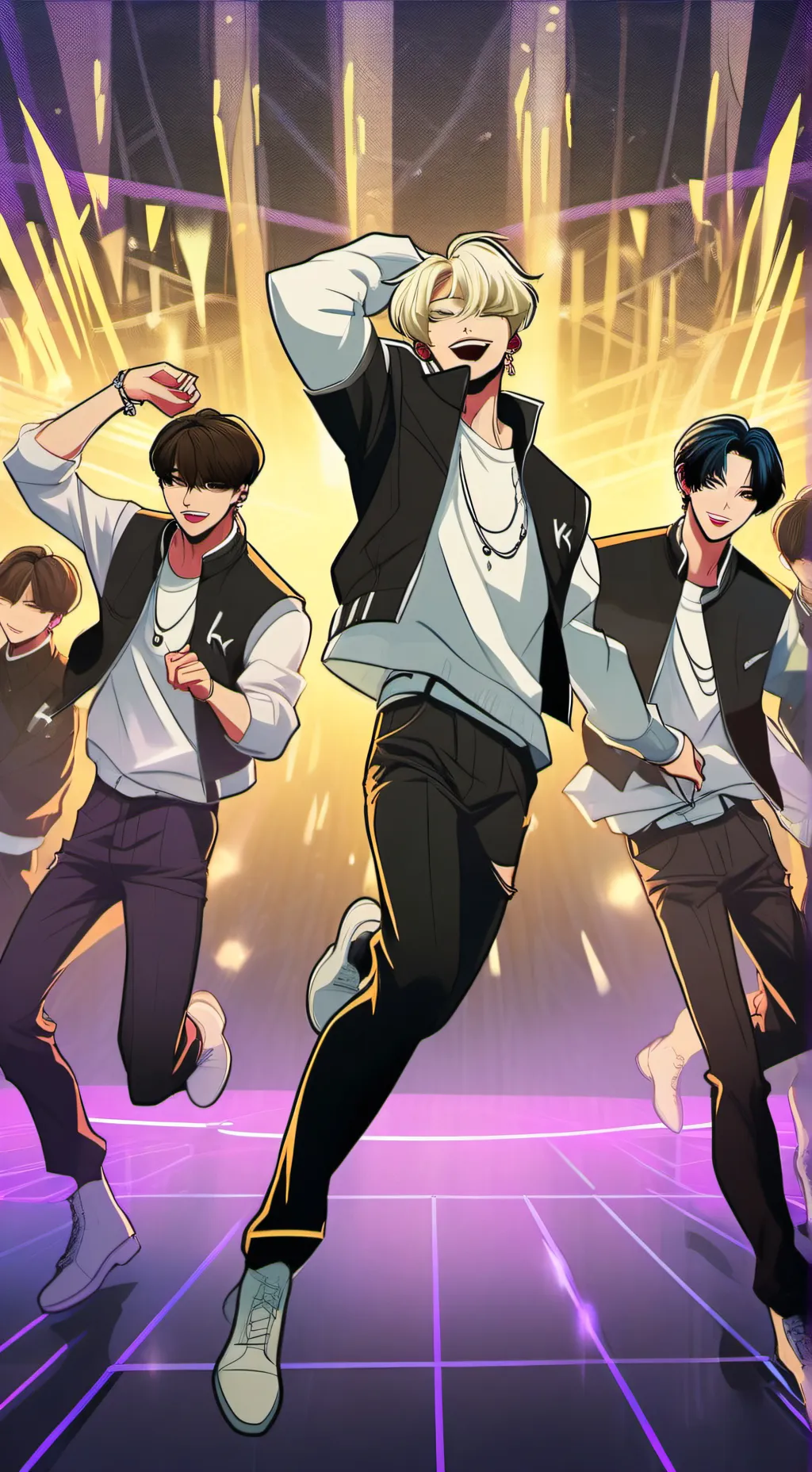 ai character: Stray kids Mafias background