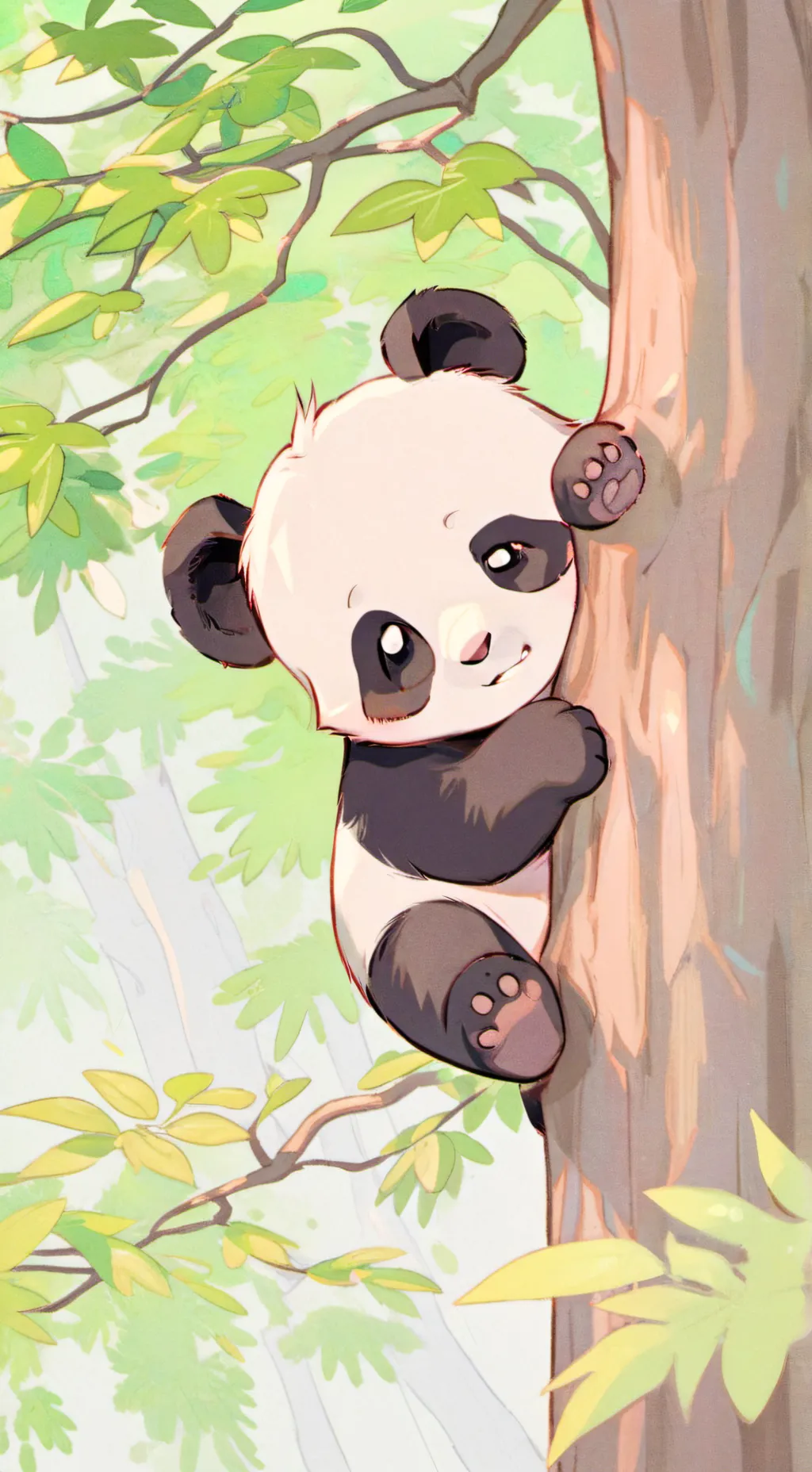 ai character: panda background