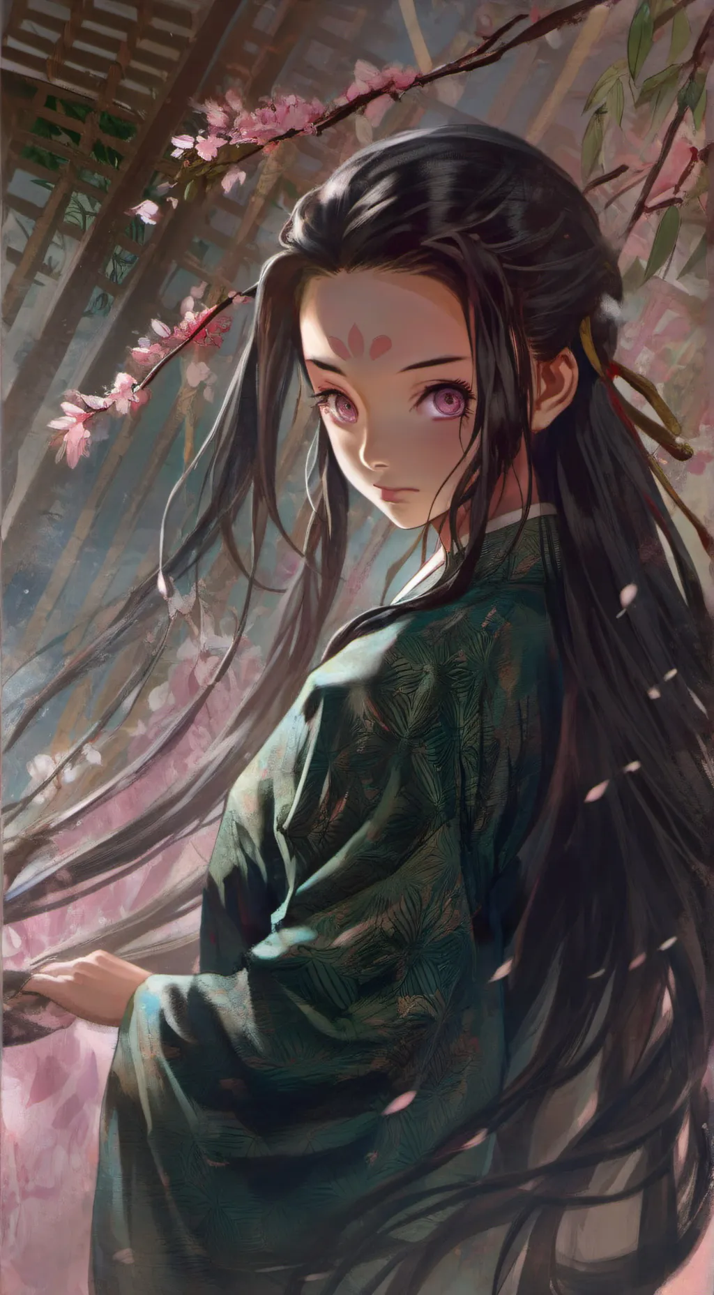 ai character: demon slayers  background