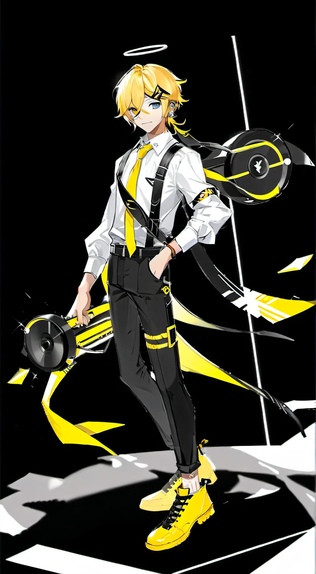 ai character: 🎤.Len.🎤 background
