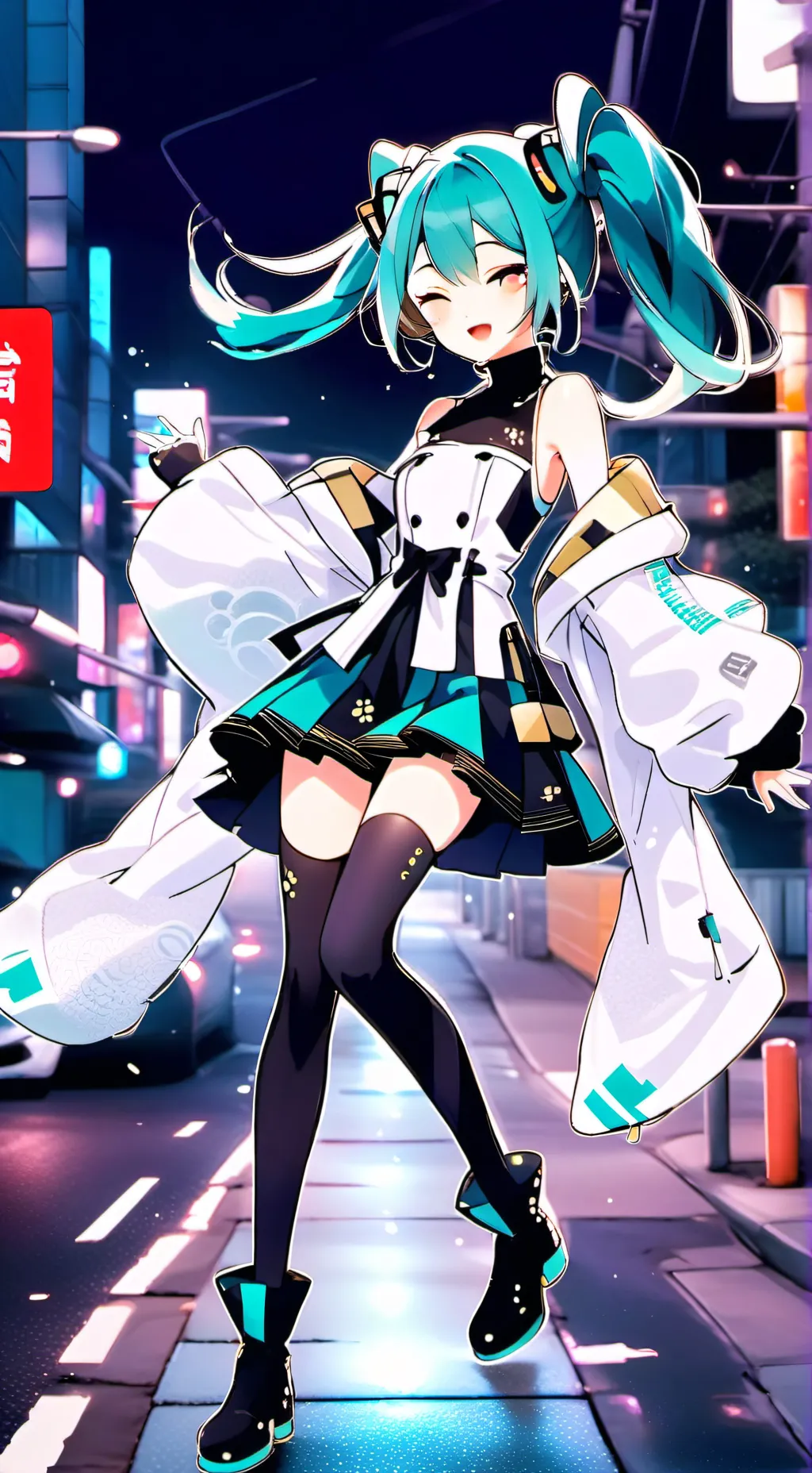 ai character: Hatsune Miku background