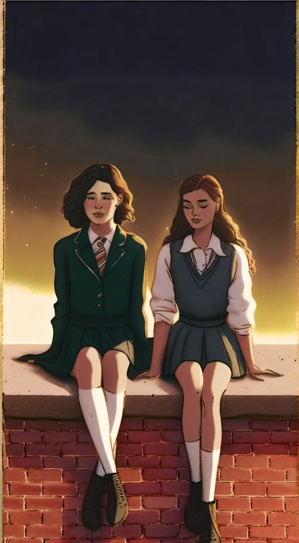 ai character: pansy and Hermione background