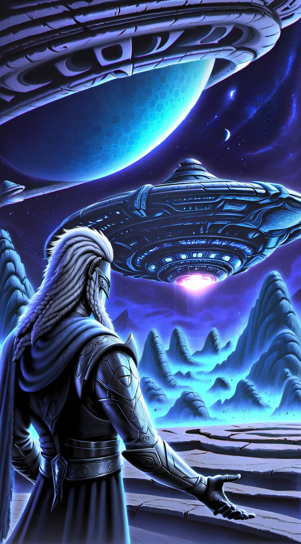 ai character: Invasi alien background