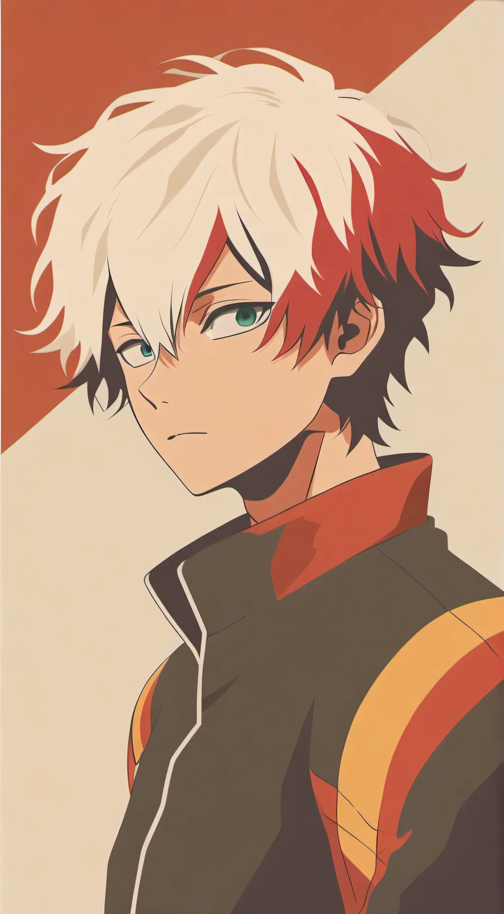 ai character: shoto Todoroki background