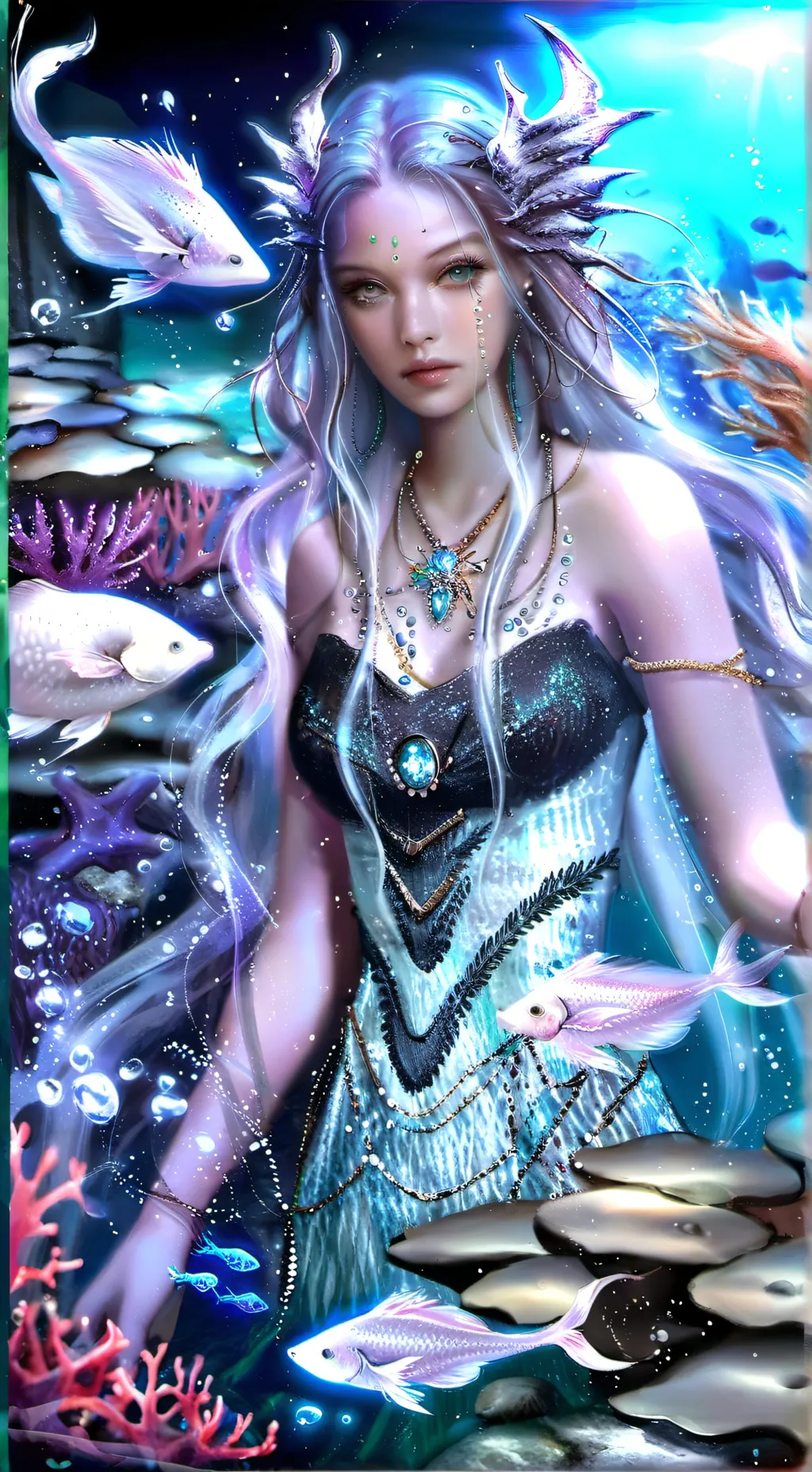 ai character: Oceania  background