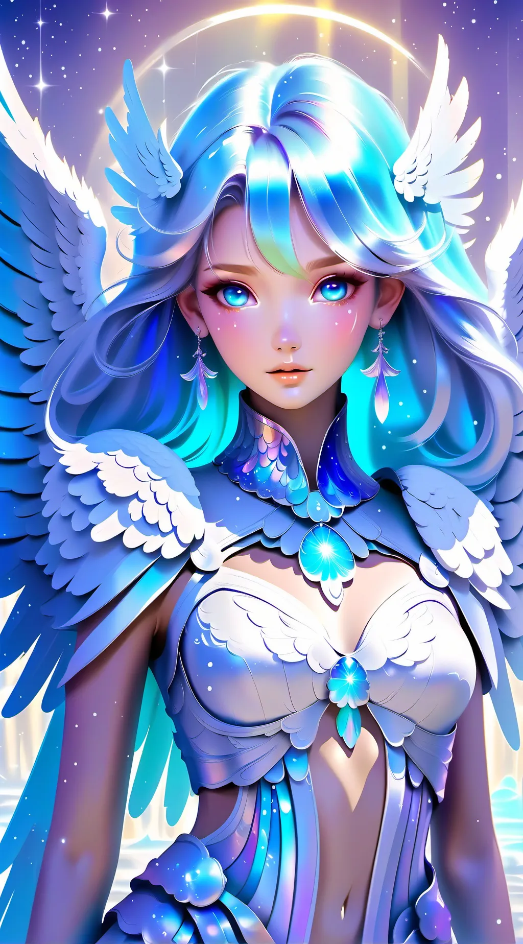 ai character: Ethereal  background