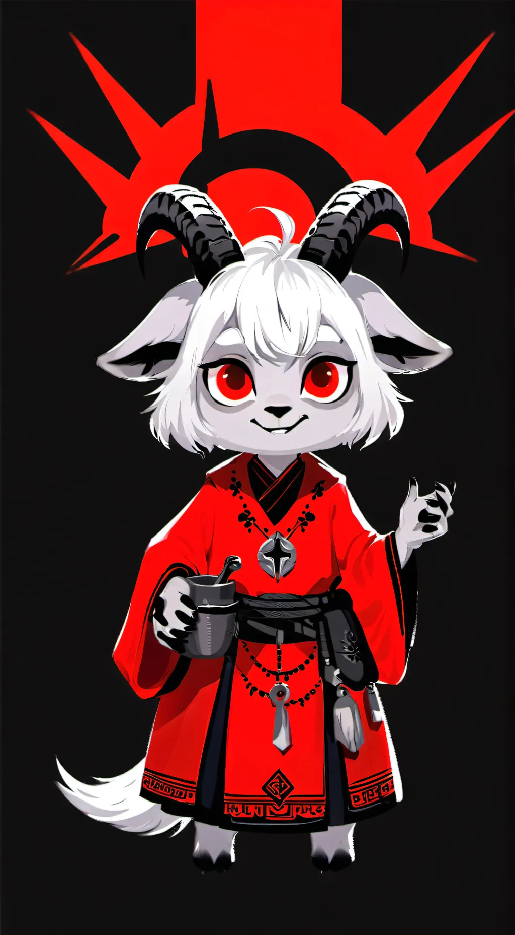 ai character: Temple of the Goat background