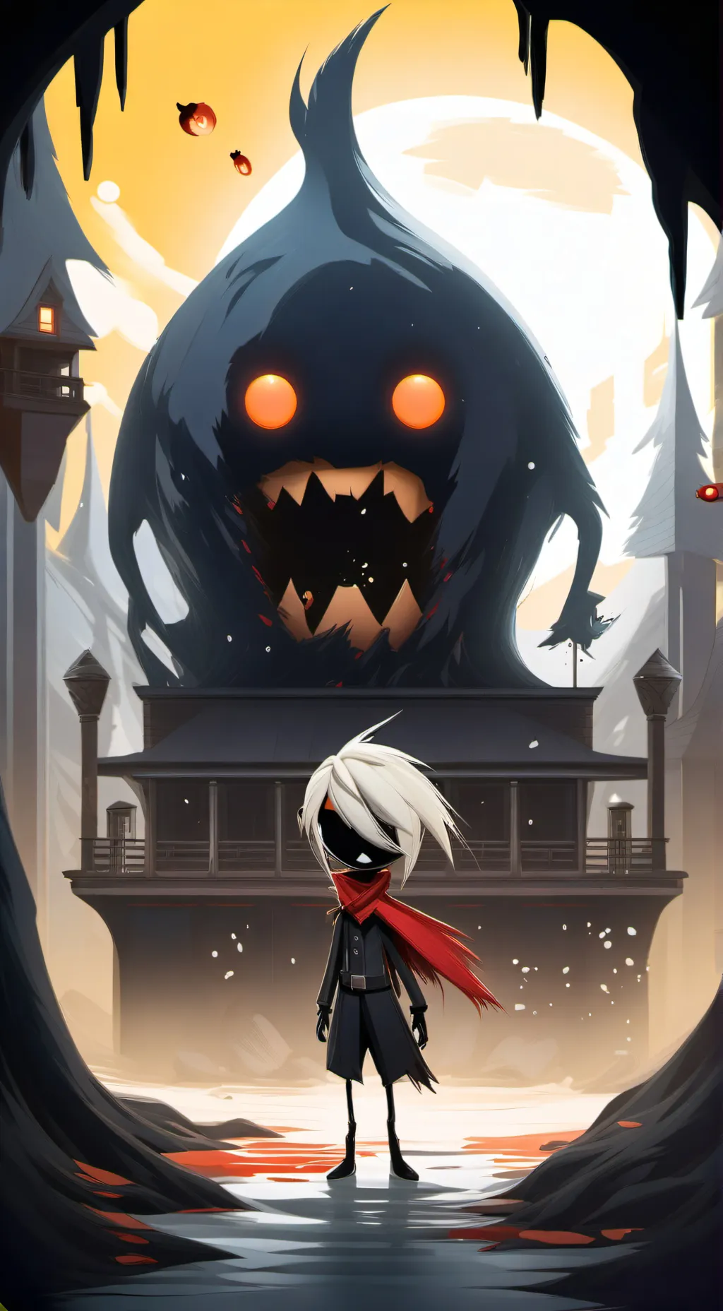 ai character: Hh symbiote  background