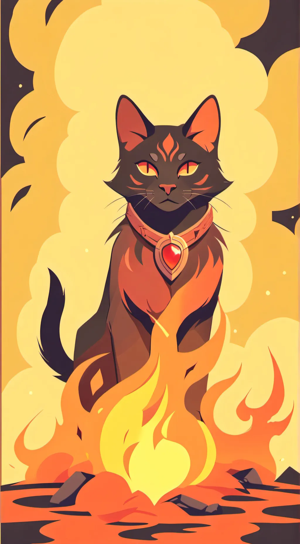 ai character: shadow background