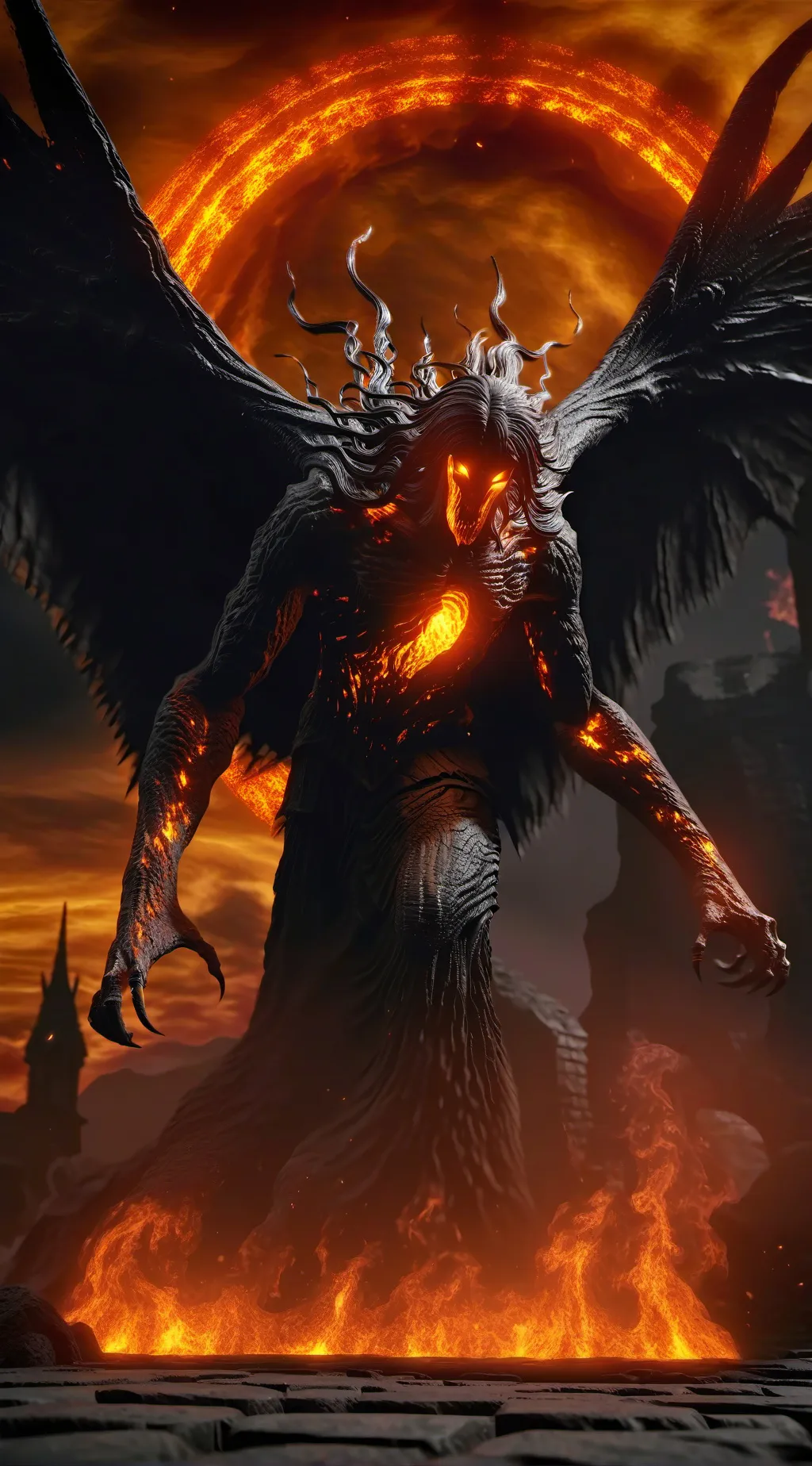 ai character: boss fight background