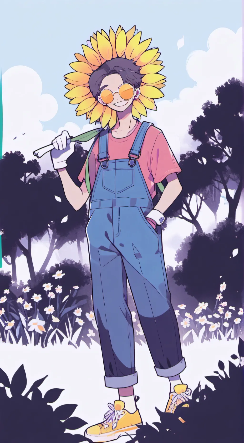 ai character: sunflower dw  background