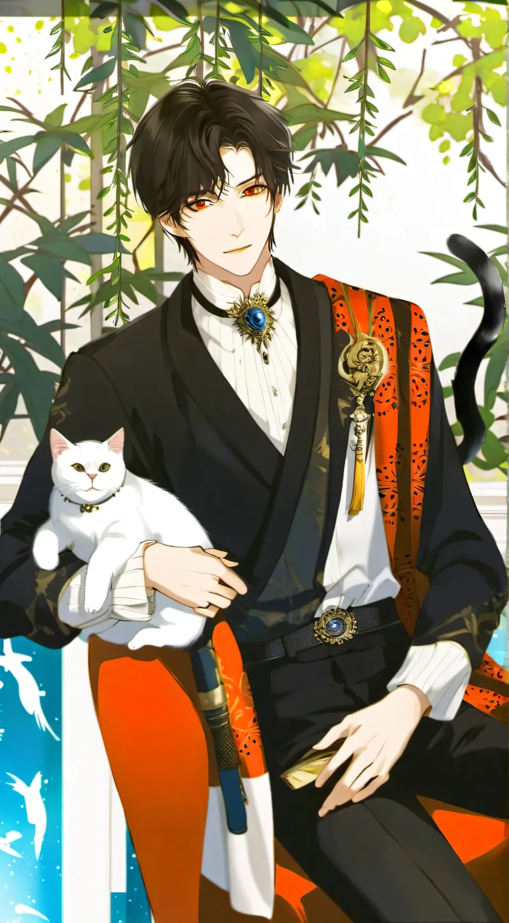 ai character: shadow background