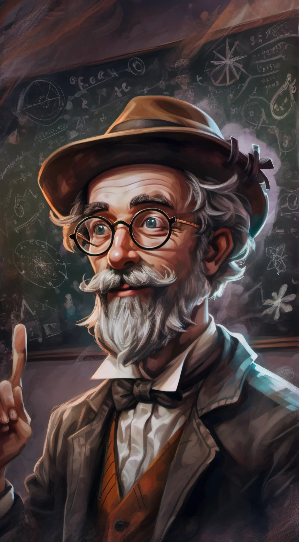 ai character: Memeo F. Slide background