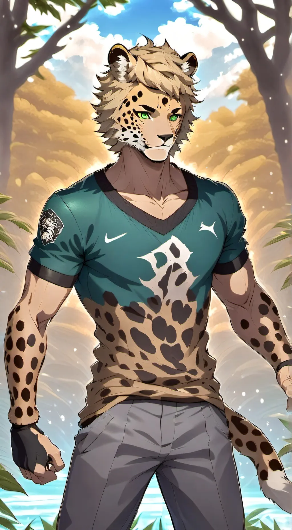 ai character: León background