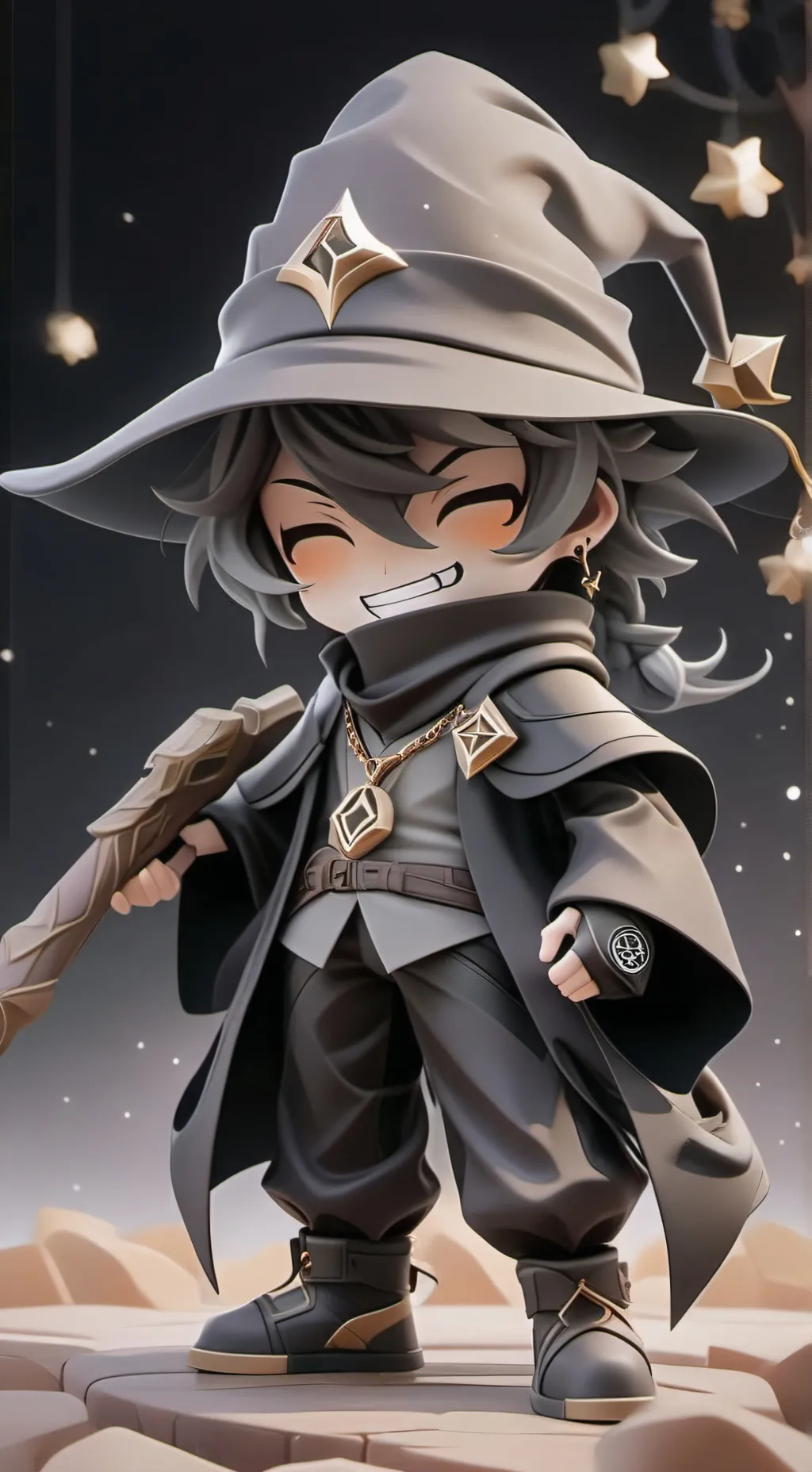 ai character: Azure background