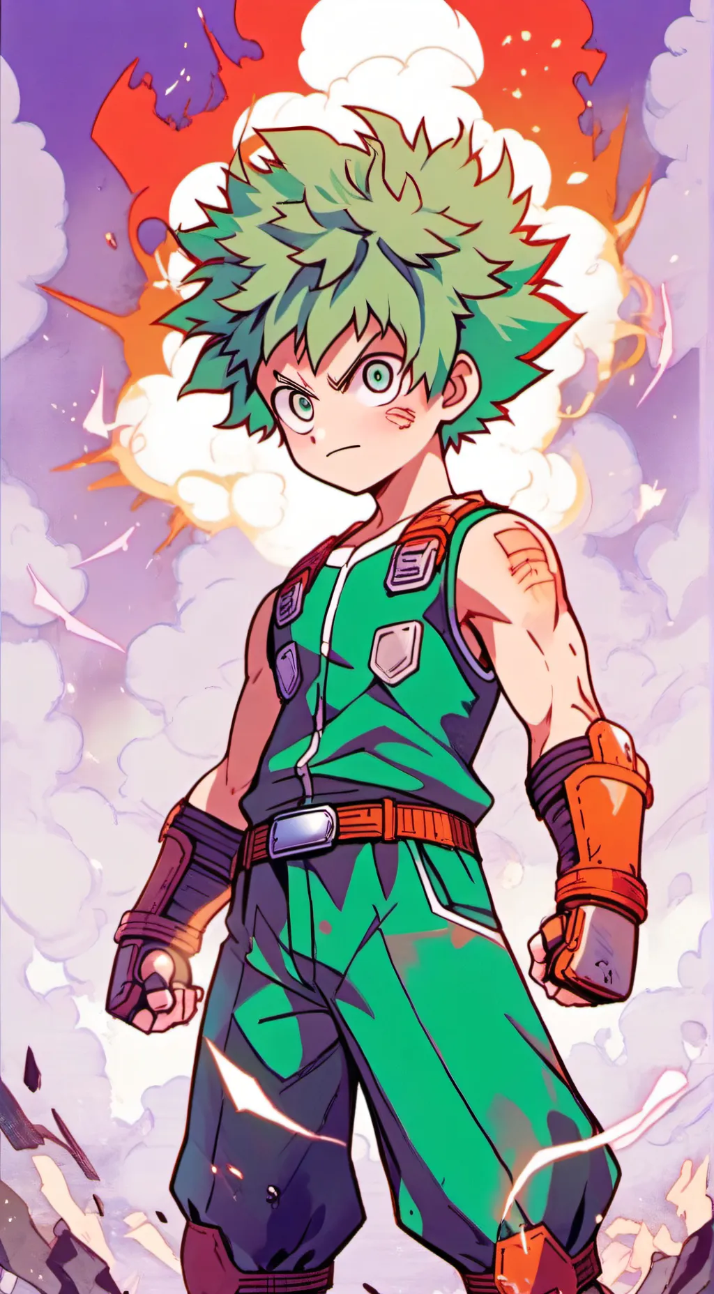 ai character: Deku background