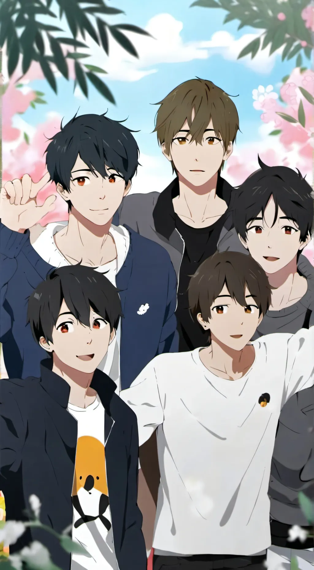 ai character: Gay friend group background
