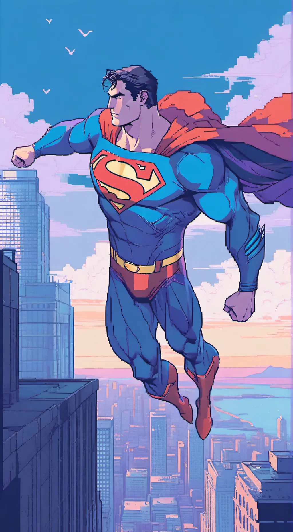 ai character: you met superman!! background