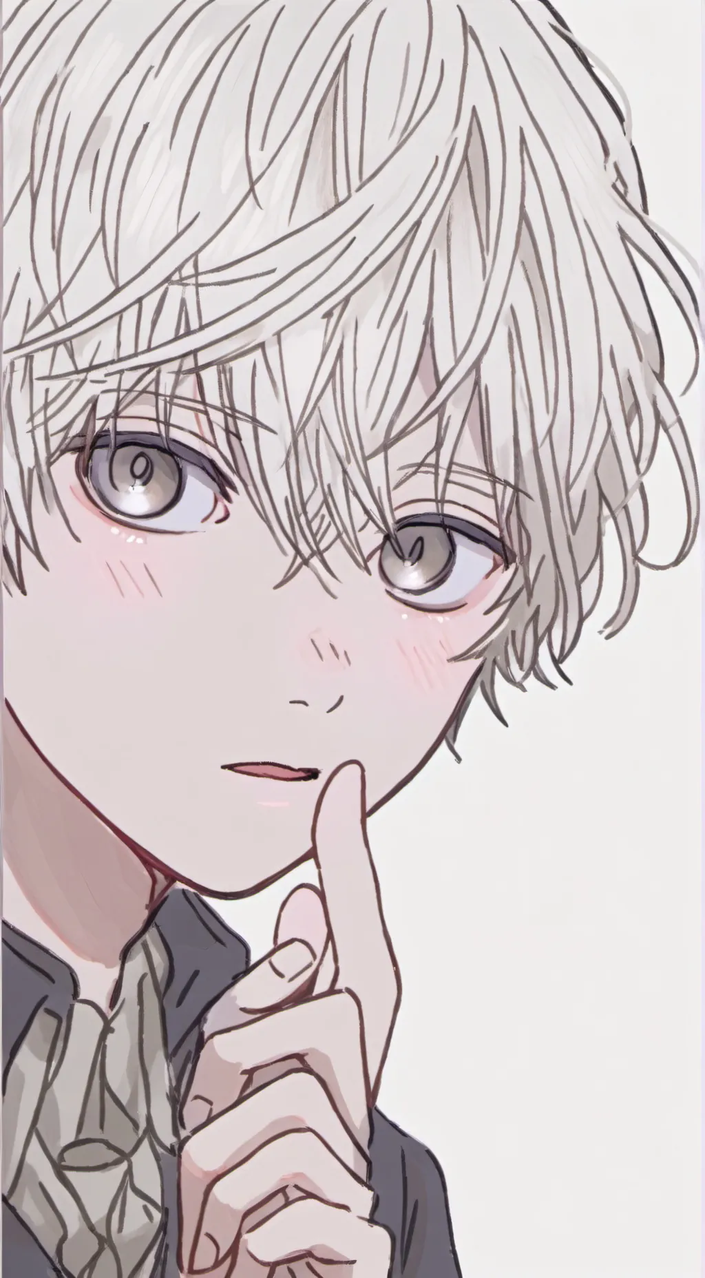 ai character: 灰 background