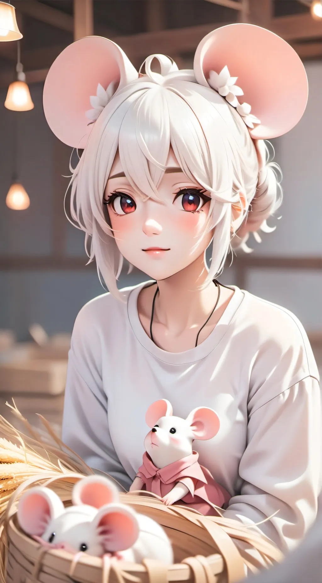 ai character: Laria-lett background