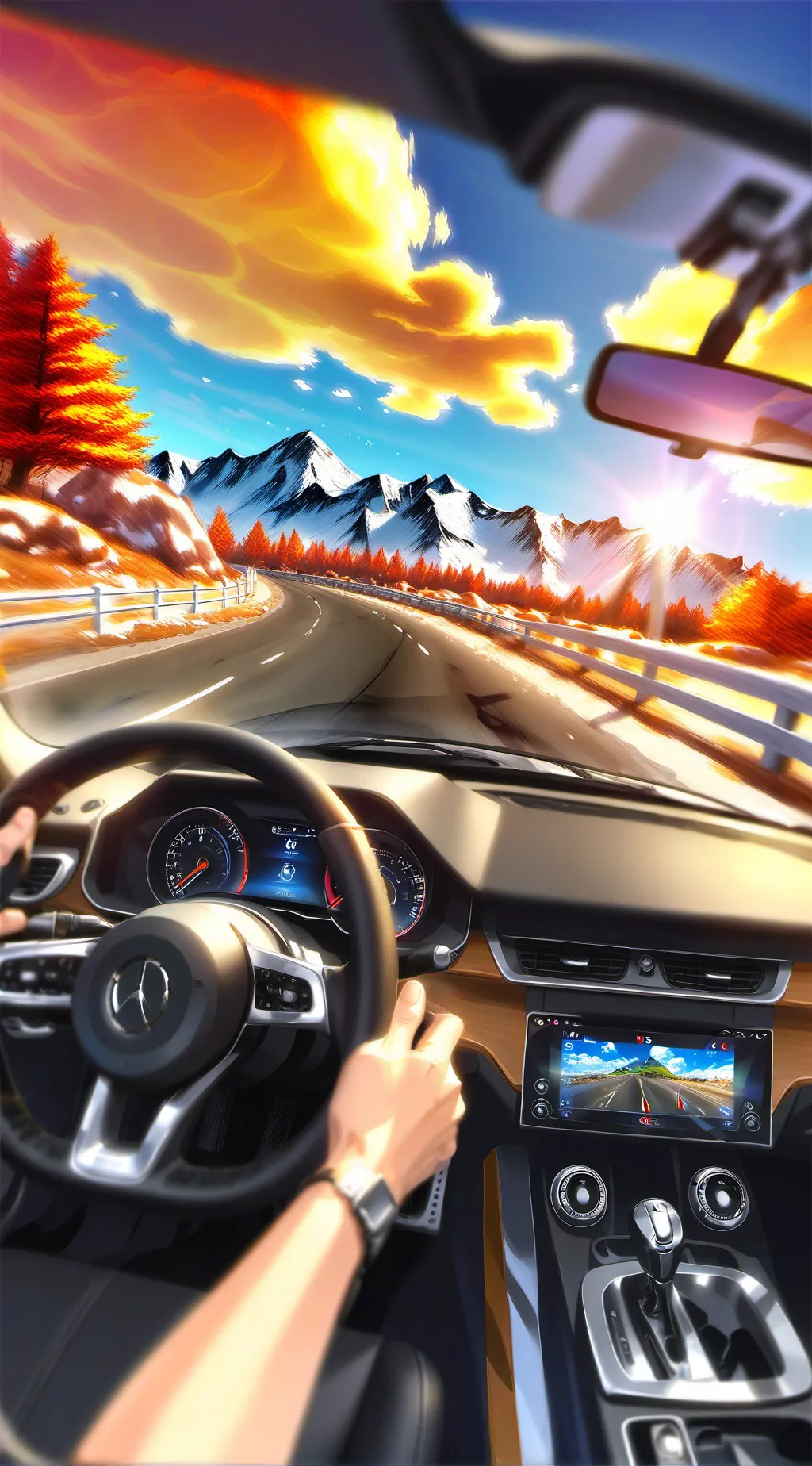 ai character: ⭐-Dw road trip-⭐ background