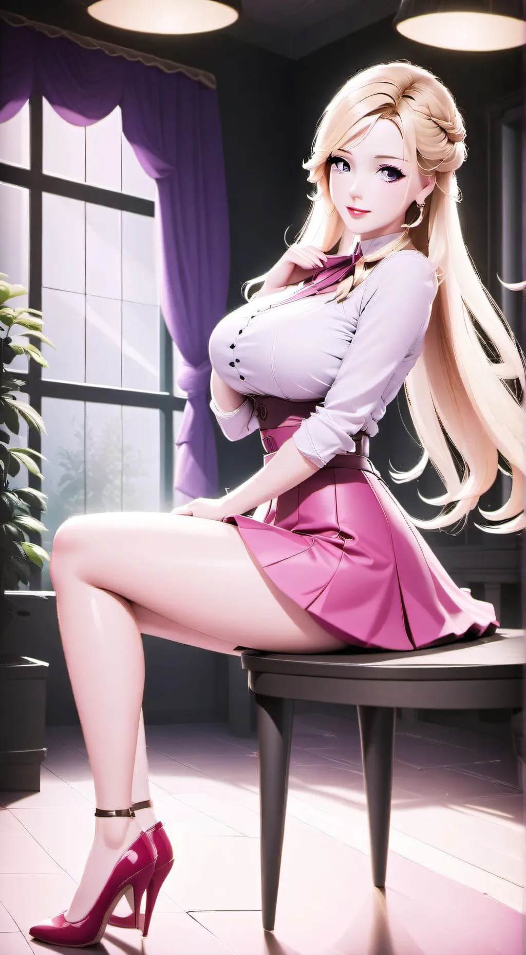 ai character: Aurora background