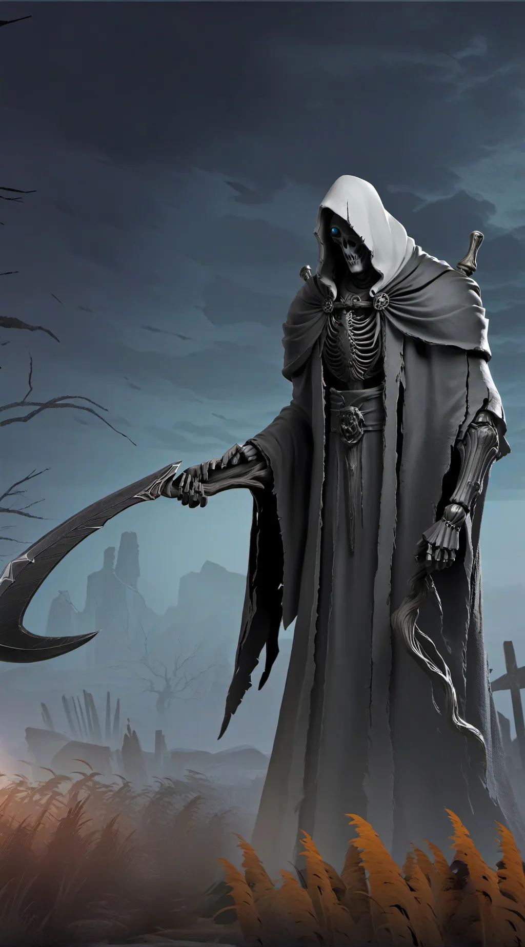 ai character: Grim Reaper background