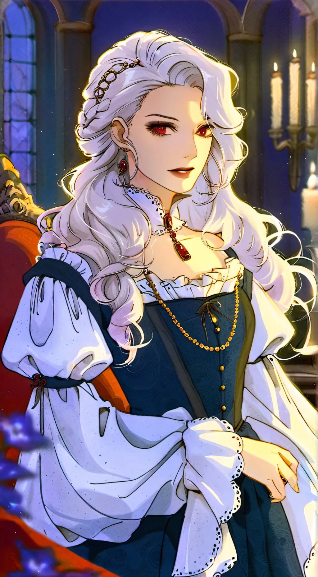 ai character: Vampire covern background