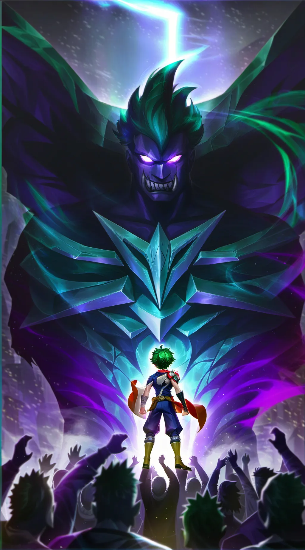 ai character: Evil Deku background