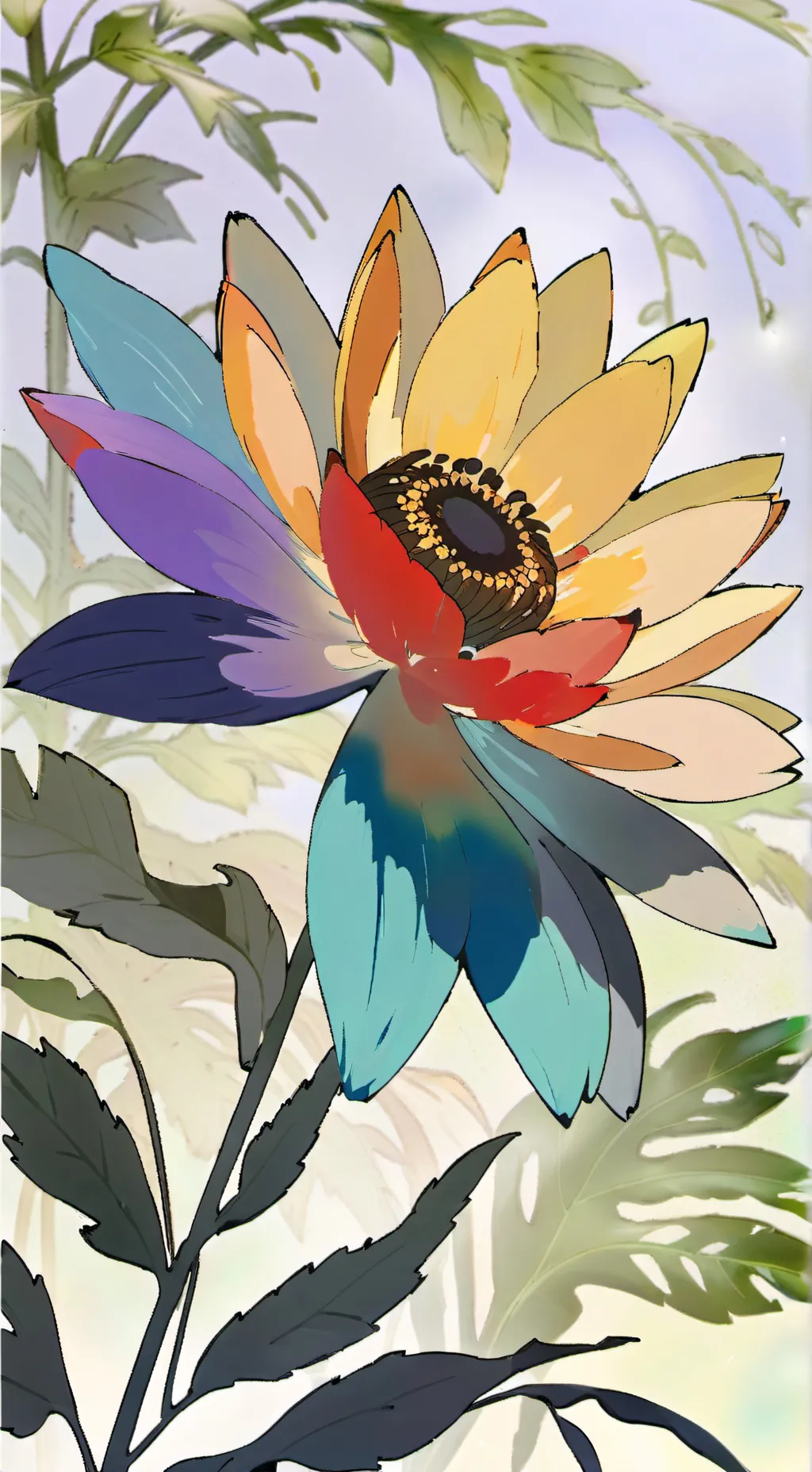 ai character: Dandys forest background