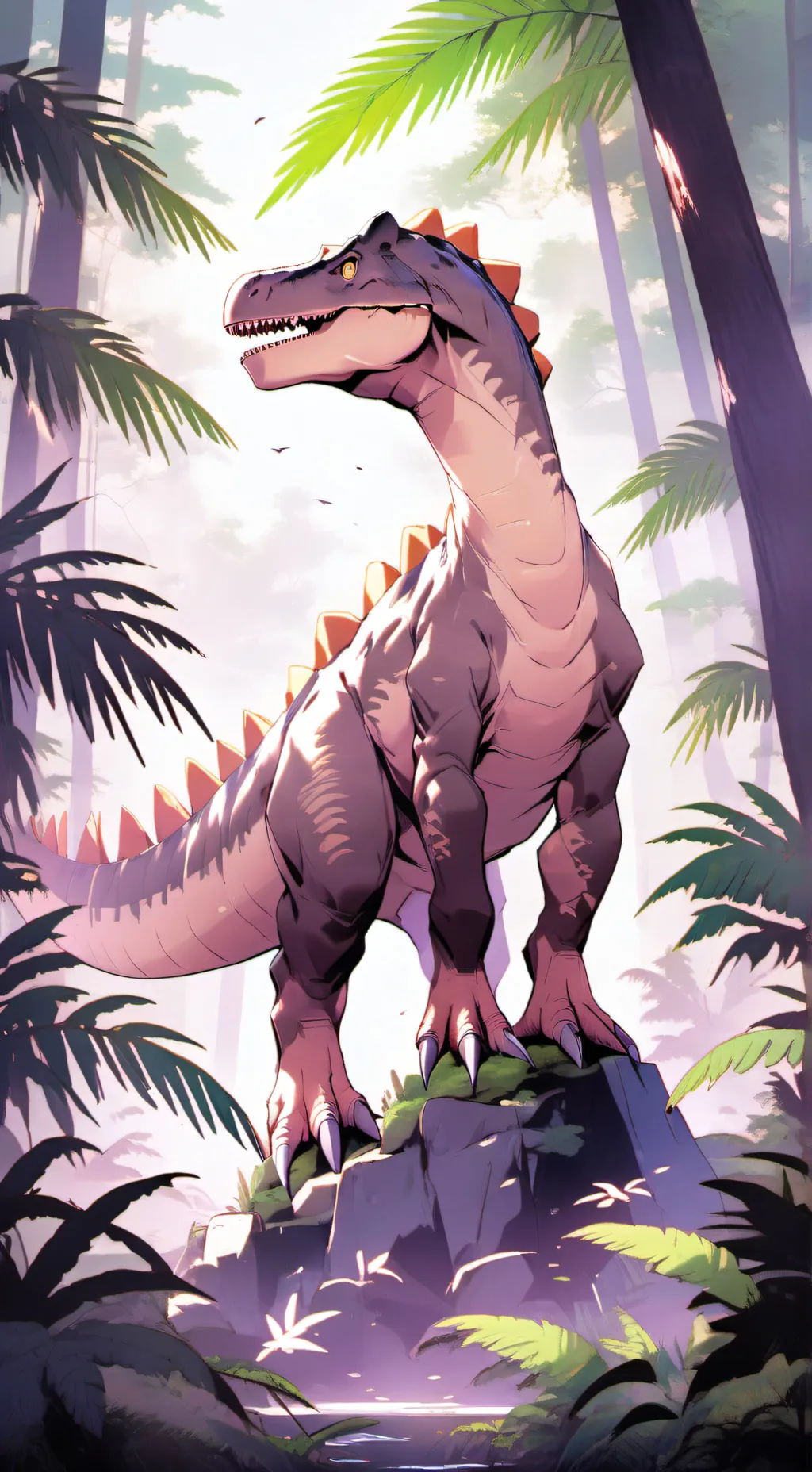 ai character: Dinosaur riders  background