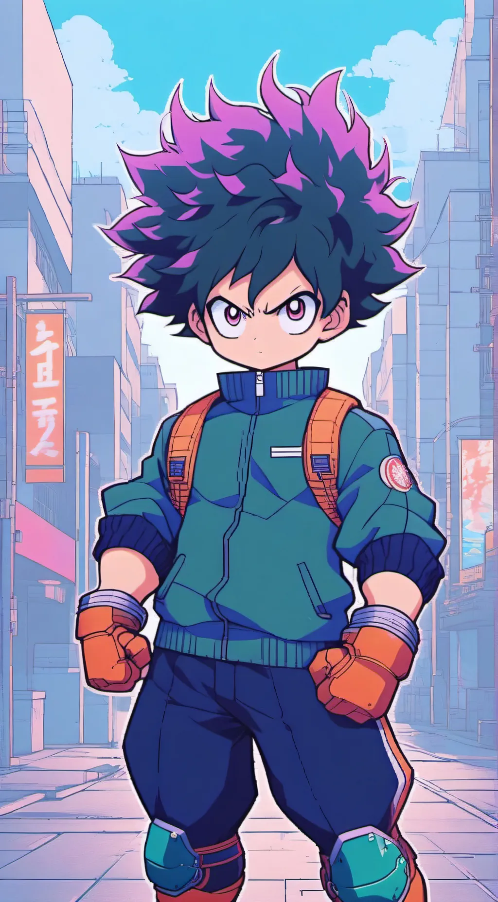 ai character: mha campal  background
