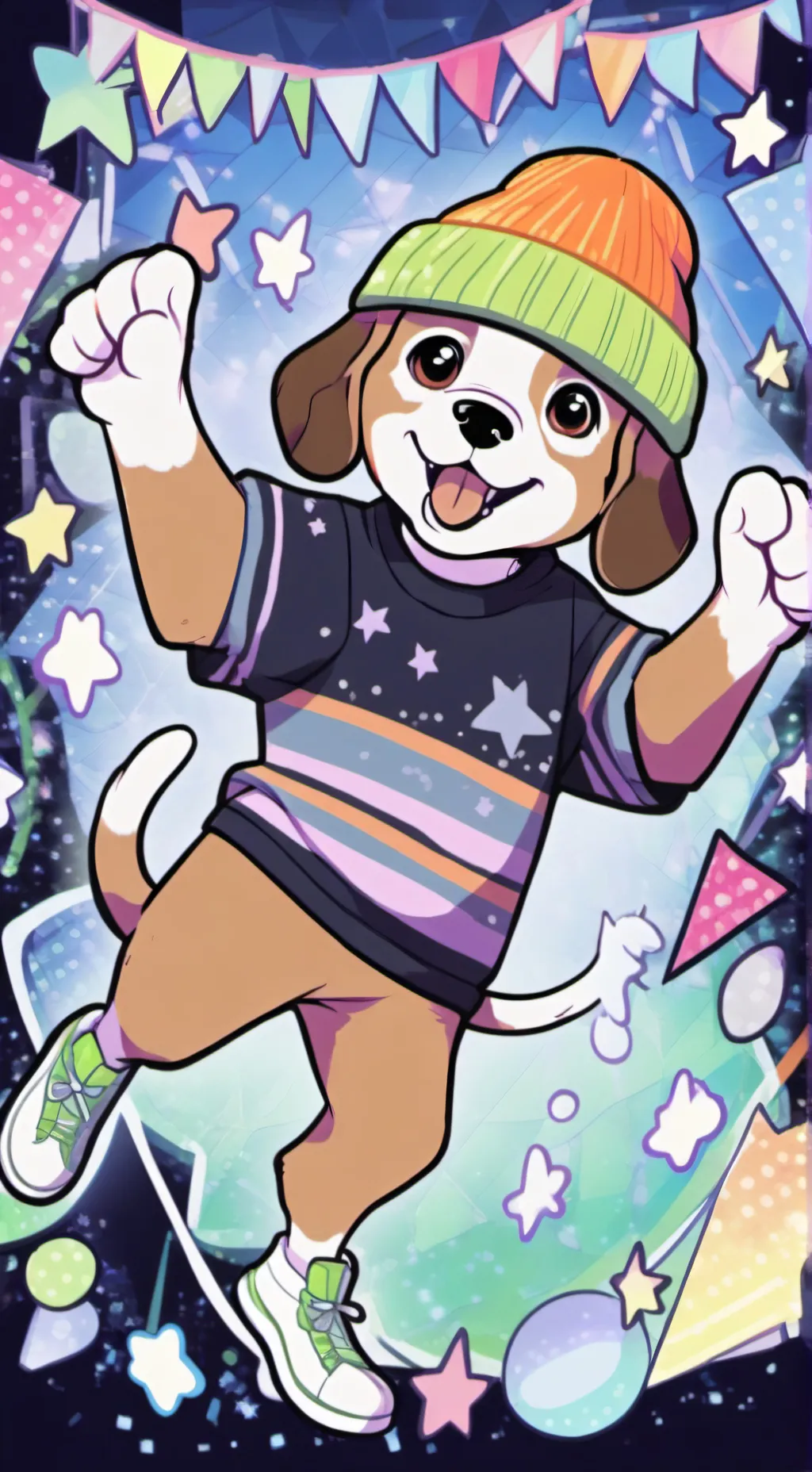 ai character: Parappa The Rapper background