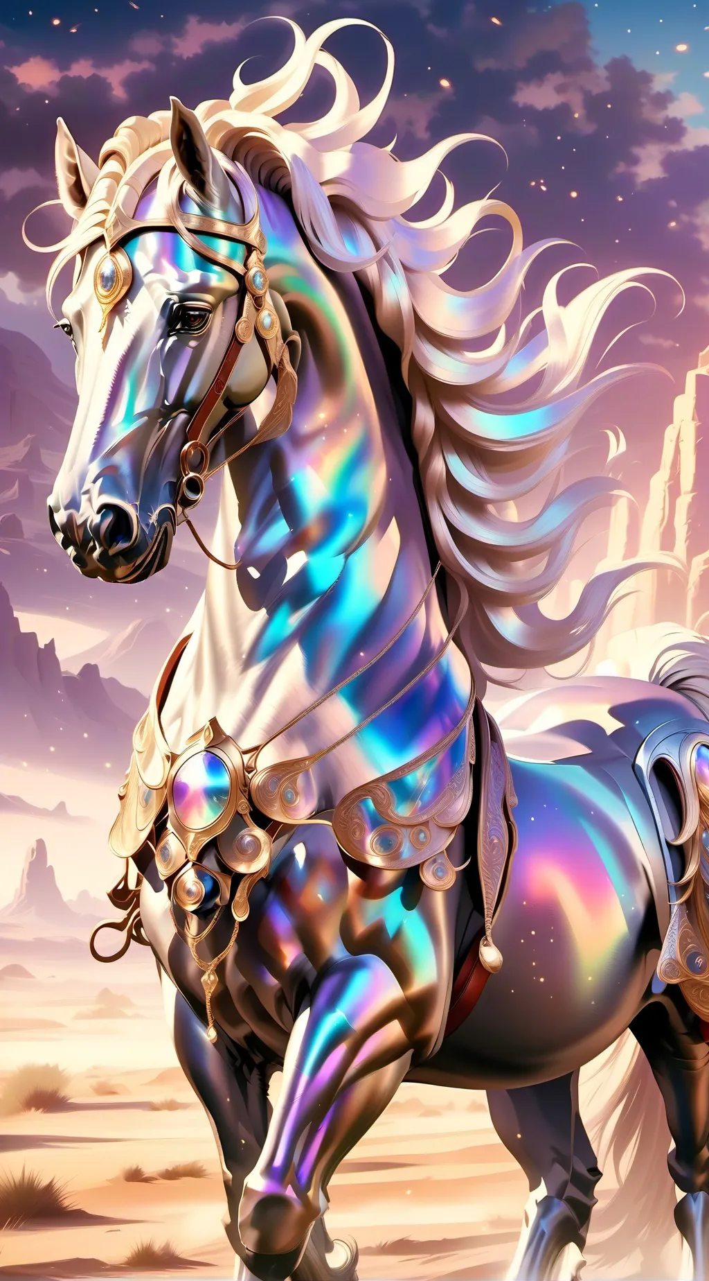 ai character: Vore horse  background