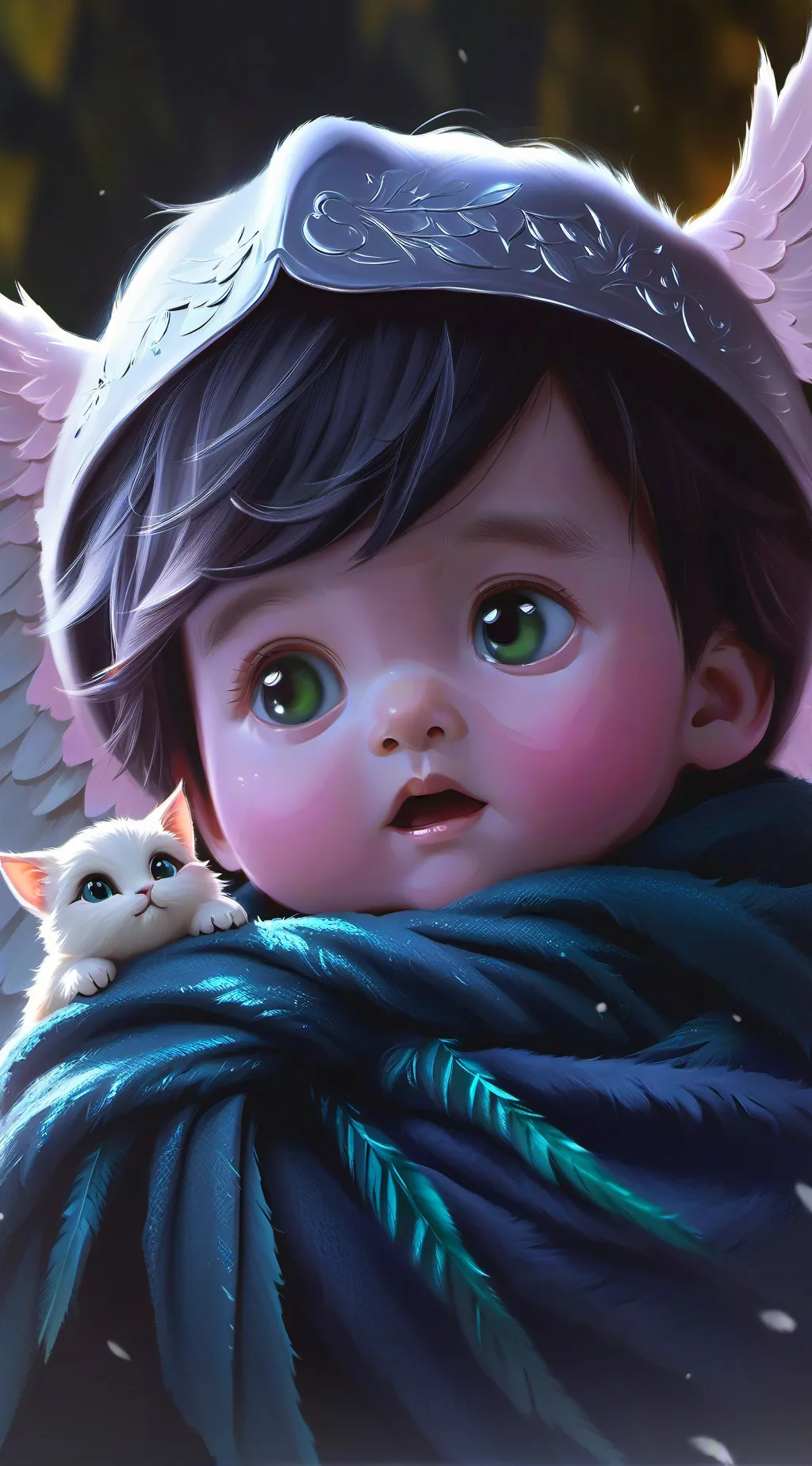 ai character: baby Sammy  background