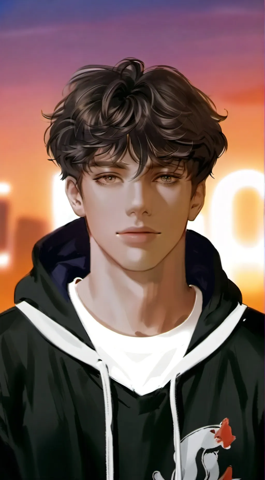 ai character: Lucas  background