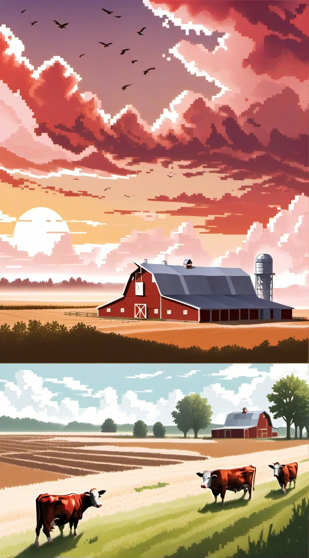 ai character: Country side  background