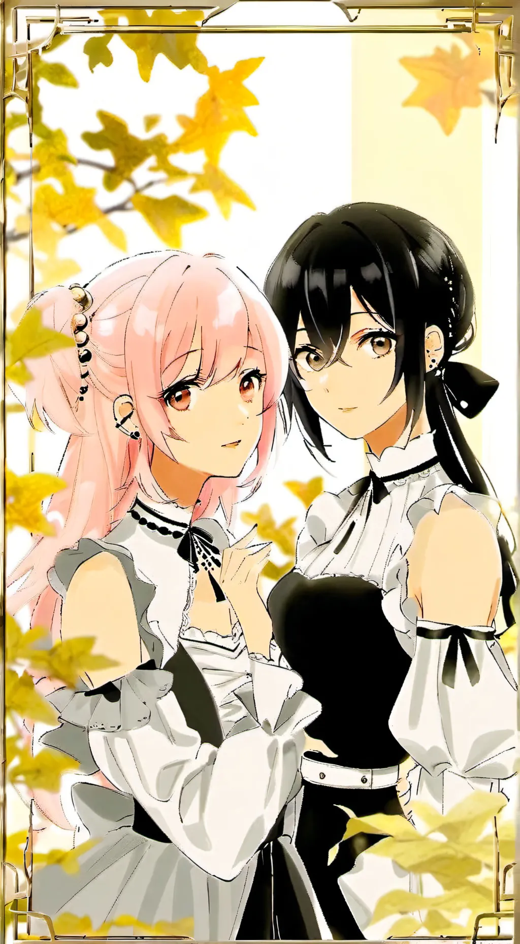 ai character: emma & Lisa:>! background